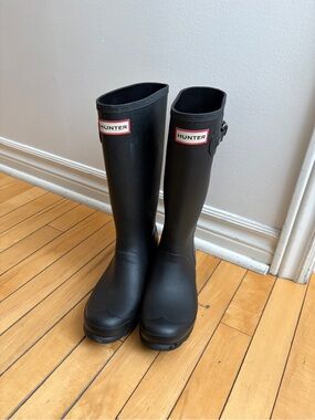 Hunter Original Tall Boot in Matte Black